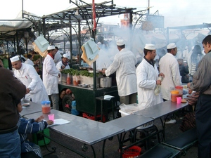 Foodstall at the Djemaa el-Fna Square