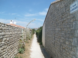 Narrow path in Sainte Marie